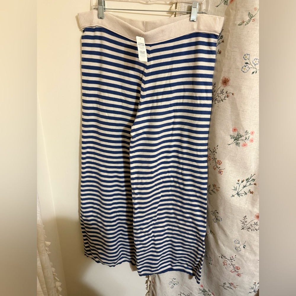 Aerie Navy and White Striped Pants